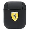 Apple AirPods ausinių dėklas Ferrari On Track Leather (FESA2LEBK) juodos spalvos