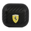 Apple AirPods 3 ausinių dėklas Ferrari On Track PU Carbon (FESA3CABK) juodos spalvos