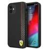 Apple iPhone 12 Mini Ferrari dėklas On Track Carbon Stripe (FESAXHCP12SBK) juodos spalvos