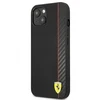 Apple iPhone 13 Mini Ferrari dėklas On Track Carbon Stripe (FESAXHCP13SBK) juodos spalvos