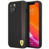 Apple iPhone 13 Mini Ferrari dėklas On Track Carbon Stripe (FESAXHCP13SBK) juodos spalvos