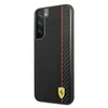 Samsung Galaxy S22 Plus Ferrari dėklas On Track Carbon Stripe (FESAXHCS22MBK) juodos spalvos