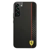 Samsung Galaxy S22 Plus Ferrari dėklas On Track Carbon Stripe (FESAXHCS22MBK) juodos spalvos