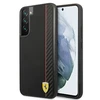 Samsung Galaxy S22 Plus Ferrari dėklas On Track Carbon Stripe (FESAXHCS22MBK) juodos spalvos