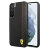 Samsung Galaxy S22 Plus Ferrari dėklas On Track Carbon Stripe (FESAXHCS22MBK) juodos spalvos