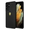 Samsung Galaxy S21 Ultra Ferrari dėklas On Track Perforated (FESPEHCS21LBK) juodos spalvos