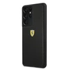 Samsung Galaxy S21 Ultra Ferrari dėklas On Track Perforated (FESPEHCS21LBK) juodos spalvos