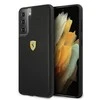 Samsung Galaxy S21 Plus Ferrari dėklas On Track Perforated (FESPEHCS21MBK) juodos spalvos