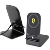 Dėklas Indukcinis įkroviklis 15W Ferrari (FEMFBMALK)2023 Collection MagSafe juodos spalvos