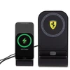 Dėklas Indukcinis įkroviklis 15W Ferrari (FEMFBMALK)2023 Collection MagSafe juodos spalvos