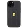 Apple iPhone 15 Ferrari dėklas Grip Stand (FEHCP15SGSPSIK) juodos spalvos