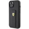 Apple iPhone 15 Ferrari dėklas Grip Stand (FEHCP15SGSPSIK) juodos spalvos
