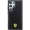 Samsung Galaxy S24 Ultra Ferrari dėklas Hot Stamp V Lines MagSafe (FEHMS24LP3BAK) juodos spalvos