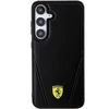 Ferrari FEHMS24MP3BAK S24+ S926 juodos spalvos kietas dėklas Hot Stamp V Lines MagSafe