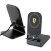 Dėklas Indukcinis įkroviklis 15W Ferrari (FEMFBMALK)2023 Collection MagSafe juodos spalvos