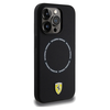 „Ferrari“ spausdinto žiedo formos „MagSafe“ dėklas, skirtas „iPhone 15 Pro Max“ – juodas