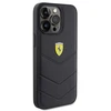 Apple iPhone 15 Pro Max Ferrari dėklas Quilted Metal Logo (FEHCP15XRDUK) juodos spalvos