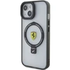 Apple iPhone 14 Plus / 15 Plus Ferrari dėklas Ring Stand 2023 Collection MagSafe (FEHMP15MUSCAK) juodos spalvos