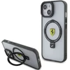 Apple iPhone 14 Plus / 15 Plus Ferrari dėklas Ring Stand 2023 Collection MagSafe (FEHMP15MUSCAK) juodos spalvos