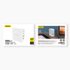 GaN 100W fast laidinis įkroviklis 2 x USB-C / 2 x USB Dudao A100EU - baltos spalvos