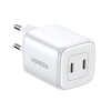 GaN 2 x USB-C 45W QC PD Ugreen CD294 greitasis įkroviklis - baltas