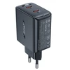 Acefast A49 sieninis įkroviklis, 2x USB-C, 35W PD (juodas)