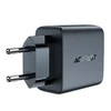 Acefast A49 sieninis įkroviklis, 2x USB-C, 35W PD (juodas)
