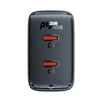 Acefast A49 sieninis įkroviklis, 2x USB-C, 35W PD (juodas)