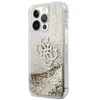 Apple iPhone 13 Pro Max Guess Hardcase 4G Big Liquid Glitter (GUHCP13XLG4GGO) telefono dėklas aukso spalvos