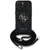 GUESS dėklas skirtas Apple iPhone 16 Pro GUHCP16LP4GMGCRK (CBDY PU 4G Big Logo W/Cord Strap) juodos spalvos
