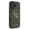 Guess 4G Big Logo Apple iPhone 16 – dėklas telefonui rudos spalvos