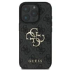 GUESS dėklas skirtas Apple iPhone 16 Pro GUHCP16L4GMGGR (4G PU Big Logo) juodos spalvos