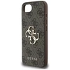 Guess PU 4G Metal Logo Apple iPhone 16e dėklas telefonui rudos spalvos