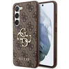 Guess PU 4G Metal Logo dėklas skirtas Samsung Galaxy S24 rudos spalvos
