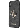 Apple iPhone X / XS Guess dėklas 4G Big Metal Logo (GUHCPX4GMGGR) pilkos spalvos
