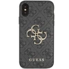 Apple iPhone X / XS Guess dėklas 4G Big Metal Logo (GUHCPX4GMGGR) pilkos spalvos