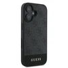 Guess GUHCP16MG4GLGR Apple iPhone 16 Plus 6.7" dėklas telefonui pilkos spalvos hardcase 4G Bottom Stripe