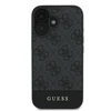 Guess GUHCP16MG4GLGR Apple iPhone 16 Plus 6.7" dėklas telefonui pilkos spalvos hardcase 4G Bottom Stripe