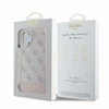 Guess GUHCP16SG4GLPI Apple iPhone 16 6.1″ rožinės spalvos harddėklas 4G Bottom Stripe
