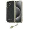 Guess GUHCP16SGF4GGR Apple iPhone 16 6.1" dėklas telefonui juodos spalvos 4G Charms Collection