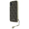 Guess GUHCP16SGF4GBR Apple iPhone 16 6.1" dėklas telefonui rudos spalvos 4G Charms Collection