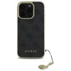 Guess GUHCP16LGF4GGR Apple iPhone 16 Pro 6.3" dėklas telefonui juodos spalvos 4G Charms Collection