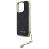 Guess GUHCP16LGF4GGR Apple iPhone 16 Pro 6.3″ juodos spalvos kietas dėklas 4G Charms Collection