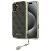 Guess GUHCP16SGF4GBR Apple iPhone 16 6.1" dėklas telefonui rudos spalvos 4G Charms Collection