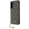 Guess 4G Charm dėklas skirtas Samsung Galaxy A56 rudos spalvos
