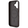 Guess 4G Circle Classic Logo MagSafe dėklas iPhone 16 - ruda