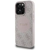 Dėklas Guess 4G Circle Classic Logo MagSafe iPhone 16 Pro Case - Rožinė