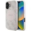 Guess 4G Circle Classic Logo MagSafe iPhone 16 Dėklas - Rožinė