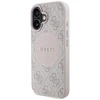 Guess 4G Circle Classic Logo MagSafe iPhone 16 Dėklas - Rožinė