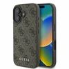 GUESS dėklas skirtas Apple iPhone 16 GUHCP16SG4GFBR (PU 4G Classic) rudos spalvos